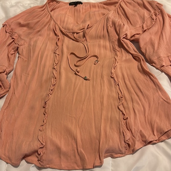 Adrienne Vittadini Tie-Neck Tunic - Picture 3 of 3